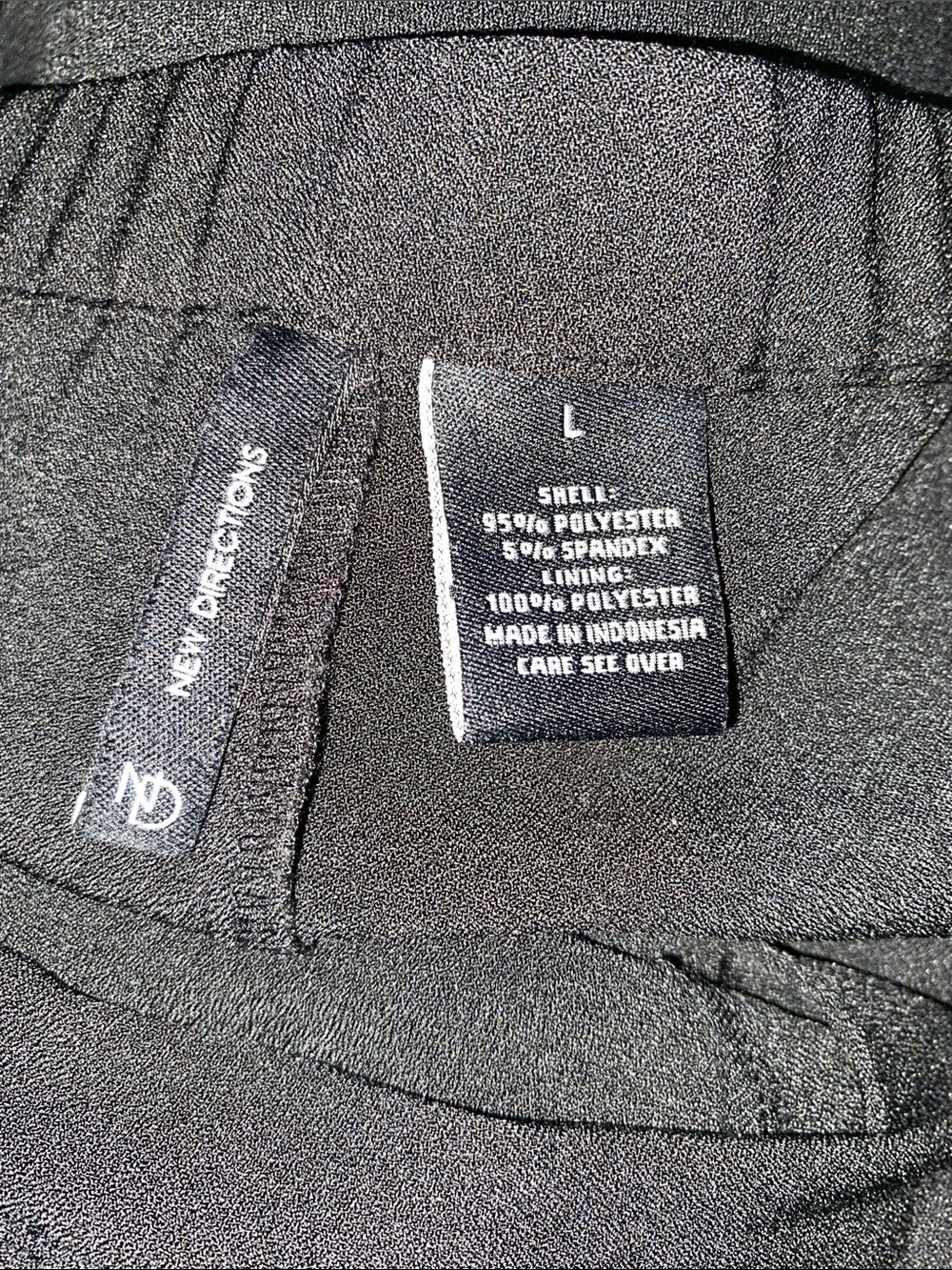 new directions • Black • Functional Button-Front • A-Line Skirt - Picture 2 of 4